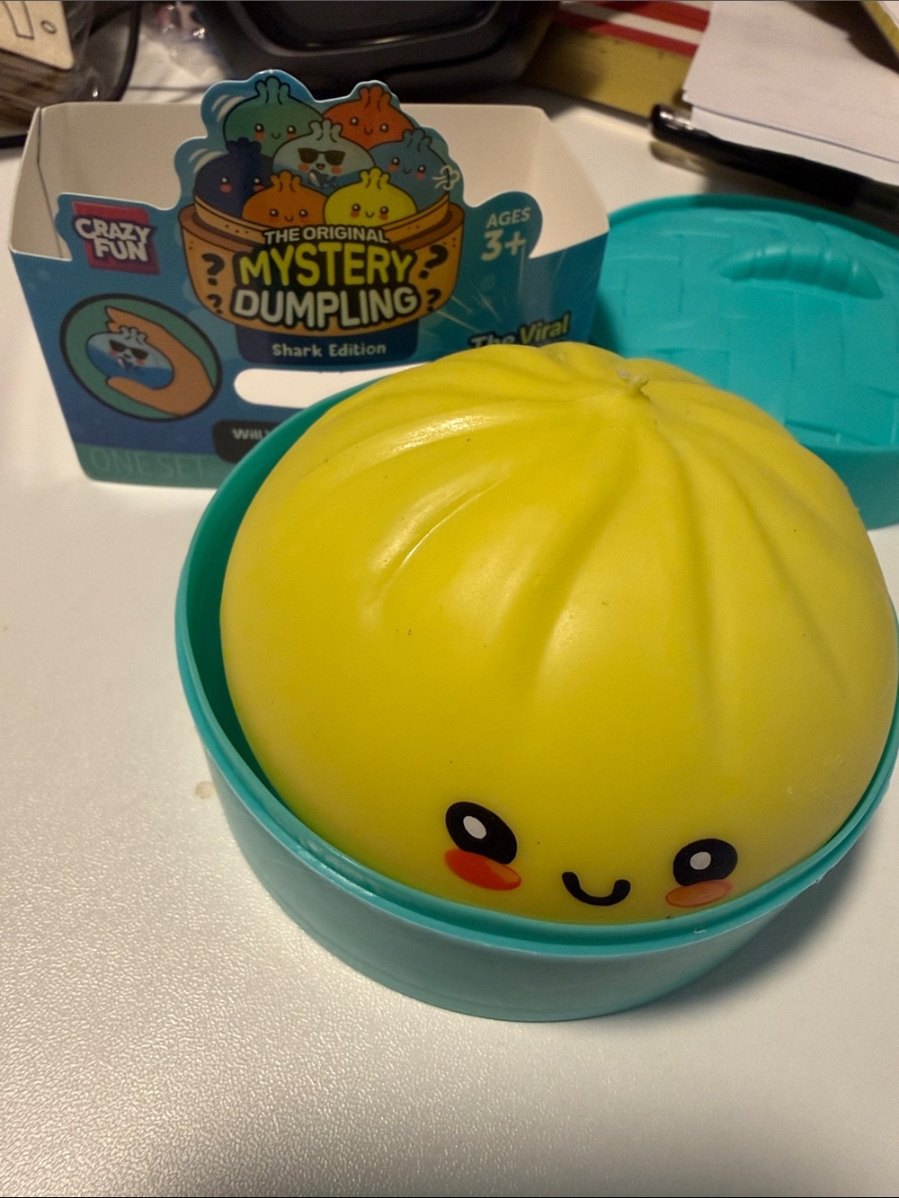 The Original Mystery Dumpling Shark Edition Plush - Yellow